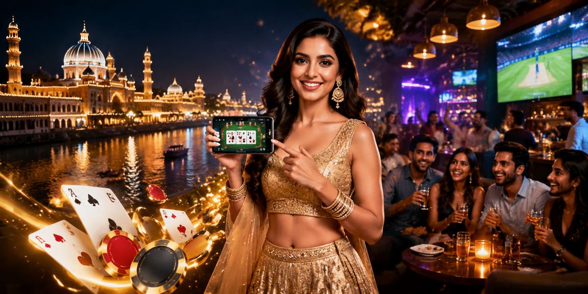 Historic Lucknow city cricket betting market scene